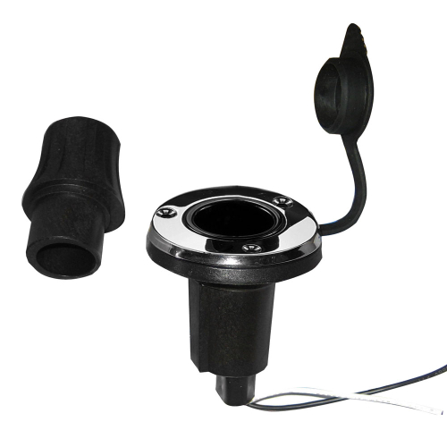 Perko - Perko Locking Collar Pole Light Mounting Base - 2 Pin - Round - Stainless Steel