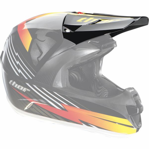 Thor - Thor Helmet Visor Kit for Force 2011 - Live Wire Red - 0132-0545