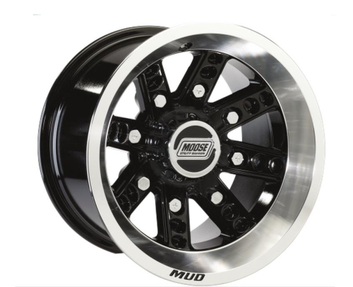 Moose Utility - Moose Utility Type 427X Front Wheel - 12x7 - 4+3 Offset - 4/110 - Black - 0230-0602