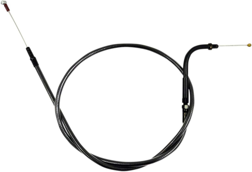 LA Choppers - LA Choppers Midnight Braided Idle Cable Kit - 15in.-17in. Ape Hangers - LA-8005ID16M