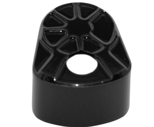LA Choppers - LA Choppers Fusion Ignition Switch Cover - Decadent Black Powdercoat - LA-F350-02B