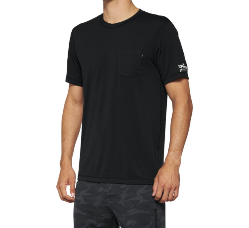 100% - 100% Mission Athletic T-Shirt - 20014-00001 - Heather Black - Medium
