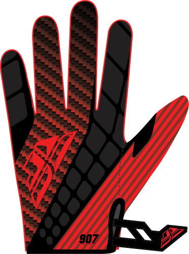 Fly Racing - Fly Racing 907 MX Gloves (2016) - 369-64208 - Black/Red - 08
