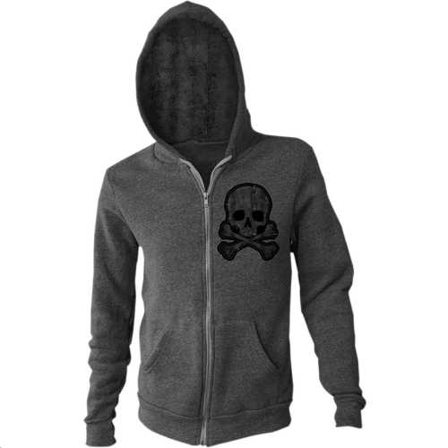 Lethal Threat - Lethal Threat Grunge Skull Womens Hoodie - HD84015S - Grunge - Small
