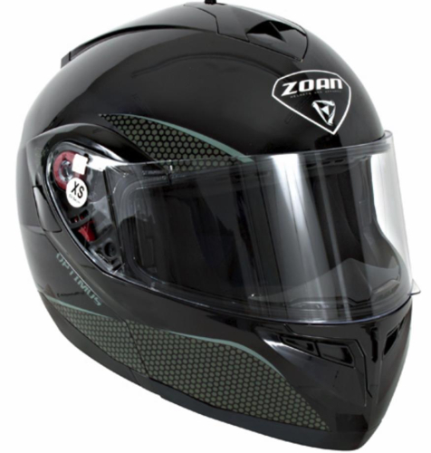 Zoan - Zoan Optimus Solid Helmet - 038-013 - Black - X-Small