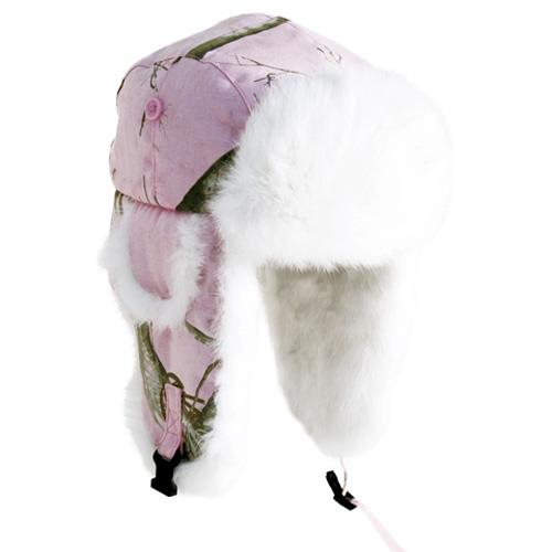 Yukon Tracks - Yukon Tracks Original Alaskan Fur Hat - HG820 - Realtree AP Pink - Lg-XL