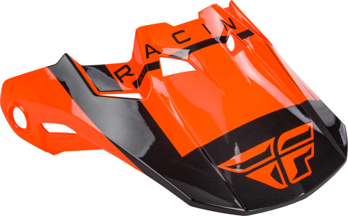 Fly Racing - Fly Racing Visor for Formula Helmets - Vector Orange/Charcoal Gray - XL to 2X - 73-47234X