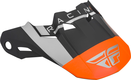 Fly Racing - Fly Racing Visor for Formula Helmets - Vector Matte Orange/Gray/Black - XL to 2X - 73-47231X