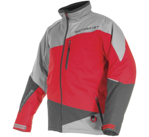 Motorfist - Motorfist Redline Jacket - MF19A-J58-RSG-M - Red/Gray - Medium