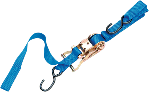 Parts Unlimited - Parts Unlimited Heavy Duty Ratcheting Tie-Down with Built-In Assist - Blue - 3920-0076