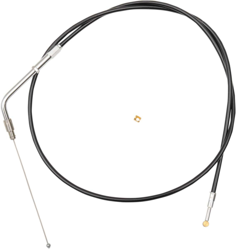 LA Choppers - LA Choppers Black Vinyl/Stainless Throttle Cable Kit - 12in.-14in. Ape Hangers - LA-8320TH13B