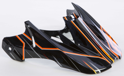 Fly Racing - Fly Racing Visor for Fly Aurora Helmets - Speed Orange/Black - 73-4821