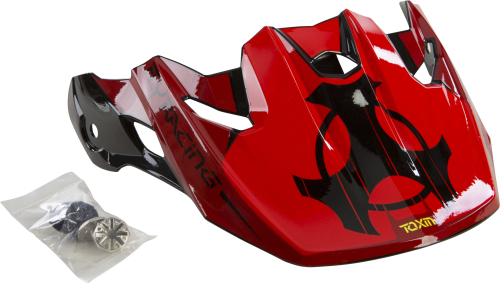 Fly Racing - Fly Racing Visor for Toxin Youth Helmets - Original Red/Black - 73-88021Y