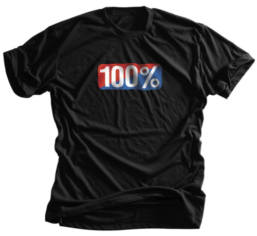100% - 100% Classic T-Shirt - 20000-00001 - Black - Medium