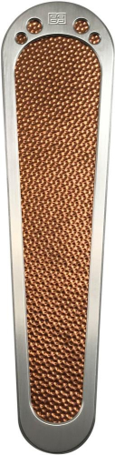 Brass Balls Cycles - Brass Balls Cycles Tank Panels - Natural with Copper Inlay - BB05-008