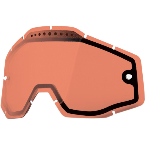 100% - 100% Dual Vented Lens for Racecraft/Accuri Goggles - Rose - 51006-016-02