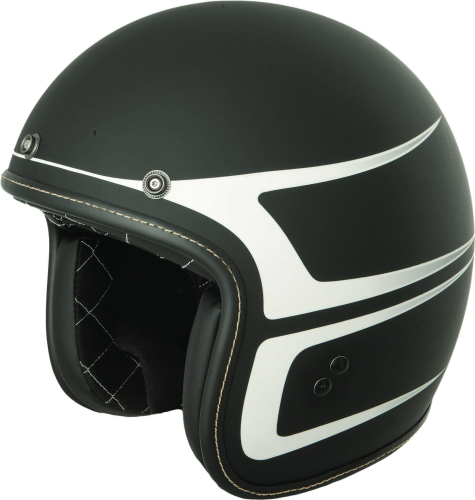Fly Racing - Fly Racing .38 Scallop Helmet - 73-82342X - Matte Black/White - 2XL