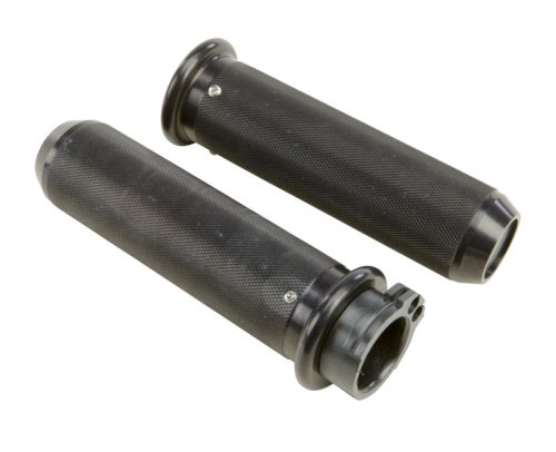 HardDrive - HardDrive Knurled Cable Throttle Grips - Black - R-GR100-KB