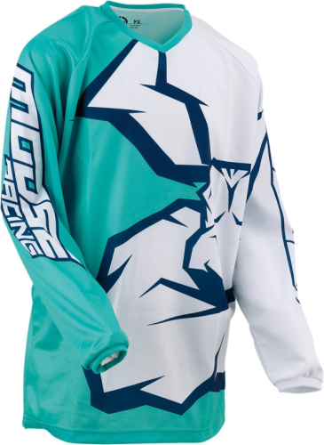 Moose Racing - Moose Racing Qualifier Youth Jersey - 2912-1985 - Mint/White/Navy - Large