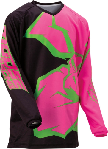 Moose Racing - Moose Racing Qualifier Youth Jersey - 2912-1991 - Black/Pink/Green - X-Large