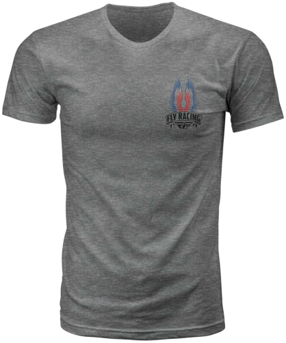 Fly Racing - Fly Racing Fly Power Ballad Tee - 352-0647X - Dark Gray Heather - X-Large