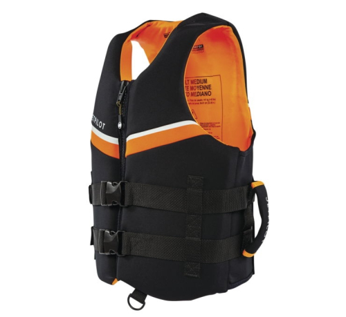 Jetpilot - Jetpilot L.R.E Co-Pilot Neoprene CGA Vest - JP22248BLACKLXL - Black/Orange - Lg-XL