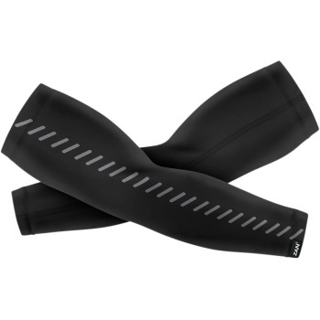 Zan Headgear - Zan Headgear Sportflex Reflective Arm Sleeves - AL114RLG - Black - Large