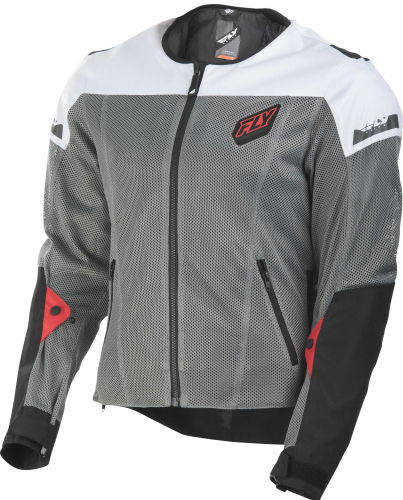 Fly Racing - Fly Racing Flux Air Mesh Jacket - #6179 477-4074~6 - Black/White - 2XL