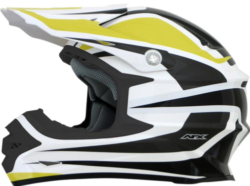 AFX - AFX FX-21 Graphics Helmet - 0110-4117 - Yellow/White Multi - X-Small