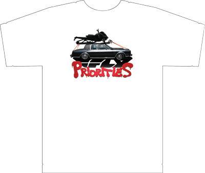 Fly Racing - Fly Racing Priorities T-Shirt - 352-0534S - White - Small