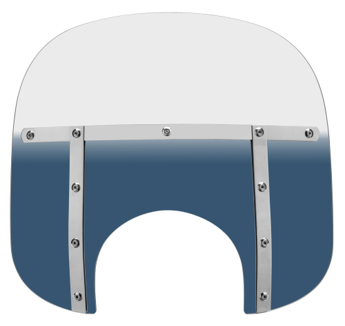 Memphis Shades - Memphis Shades Memphis Fats Windshield (9in. Cutout) - 13in. - Gradient Blue - MEM3516