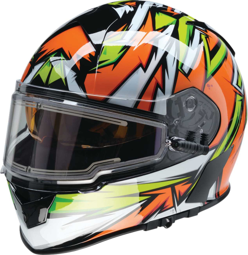 Z1R - Z1R Warrant Neuron Helmet - 0101-17223 - Orange/Green - X-Small