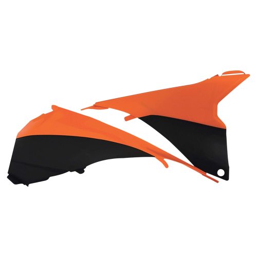 Acerbis - Acerbis Air Box Cover - Orange Fluo/Black - 2314294617