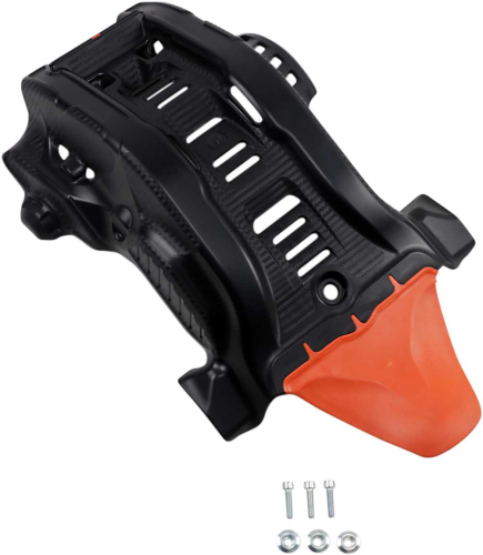 Acerbis - Acerbis Skid Plate - Black/Orange 16 - 2736365229