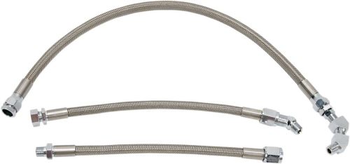 Drag Specialties - Drag Specialties Stainless Steel Braided Oil Line Kit - 606009