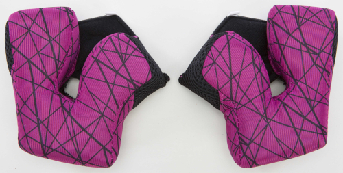 Fly Racing - Fly Racing Cheek Pads for 2015 & Newer Formula Helmets - Yellow/Purple - Lg (30mm) - 73-4703L