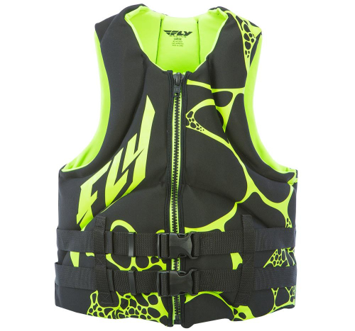 Fly Racing - Fly Racing Neoprene Life Vest - 142424-400-070-16 - Black/Green - 3XL