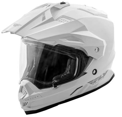 Fly Racing - Fly Racing Trekker Solid Helmet - 73-7013L - White - Large