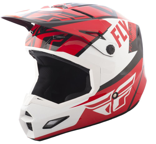 Fly Racing - Fly Racing Elite Guild Helmet - 73-8602-6-M - Red/White/Black - Medium
