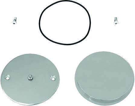 HardDrive - HardDrive Timing Cover - 2-Hole - Chrome - 350000