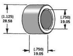 HardDrive - HardDrive 3/4in. Axle Spacers - .750in. W - Zinc - 339304