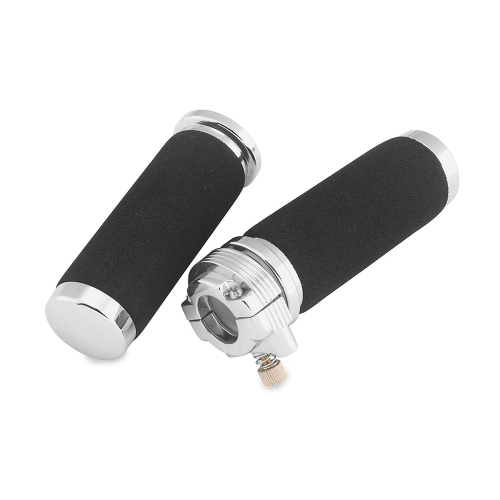 Bikers Choice - Bikers Choice Cushion Grip Throttle Assemblies - Single Cable - 74140B4