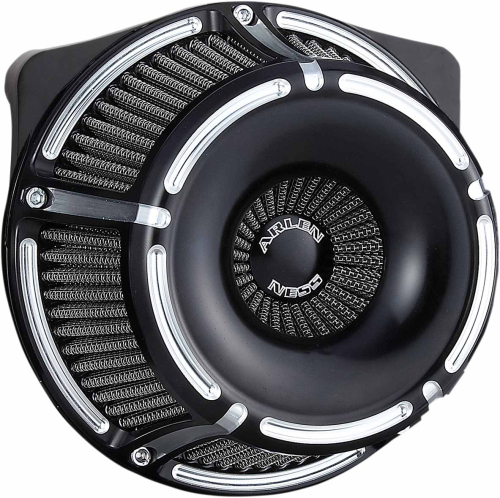Arlen Ness - Arlen Ness Inverted Series Air Cleaner Kit - Slot Track - Black - 18-923