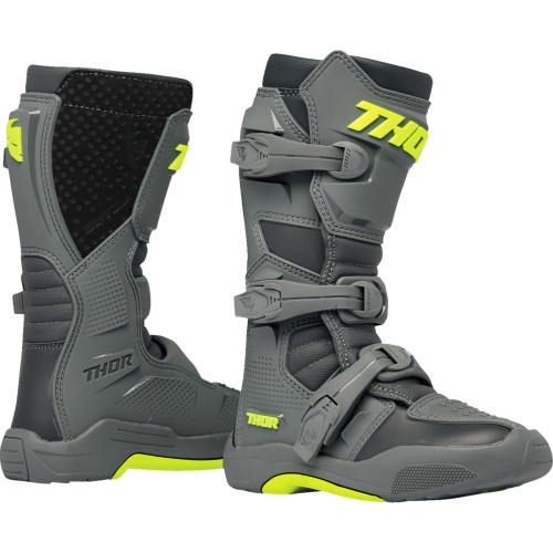 Thor - Thor Blitz XR Youth Boots - 3411-0743 - Gray/Charcoal - 6