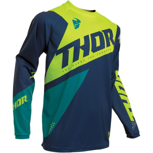 Thor - Thor Sector Blade Jersey - 2910-5481 - Navy/Acid - Medium