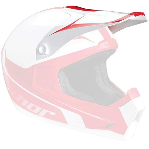 Thor - Thor Helmet Visor Kit for Quadrant 10 - White/Red - 0132-0467
