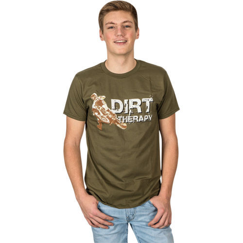 Tecmate - Tecmate Dirt Therapy T-Shirt - TA-239MG - Military Green - Large