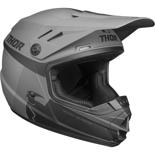 Thor - Thor Sector Racer Youth Helmet - 0111-1346 - Black/Charcoal - Large