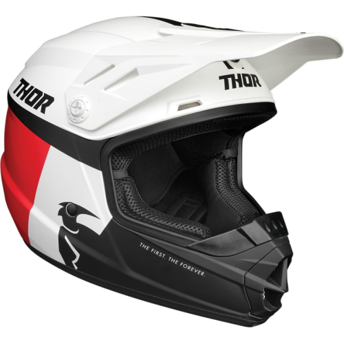 Thor - Thor Sector Racer Youth Helmet - 0111-1350 - White/Red/Blue - Small