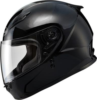 G-Max - G-Max GM49Y Solid Youth Helmet - G7490021 - Gloss Black - Medium